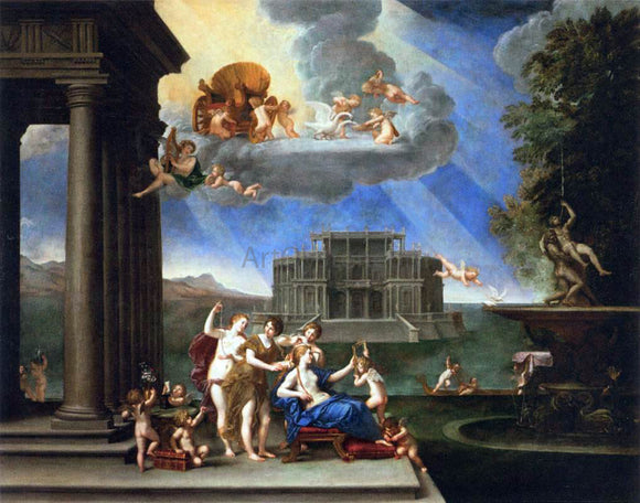  Francesco Albani Toilet of Venus - Art Print