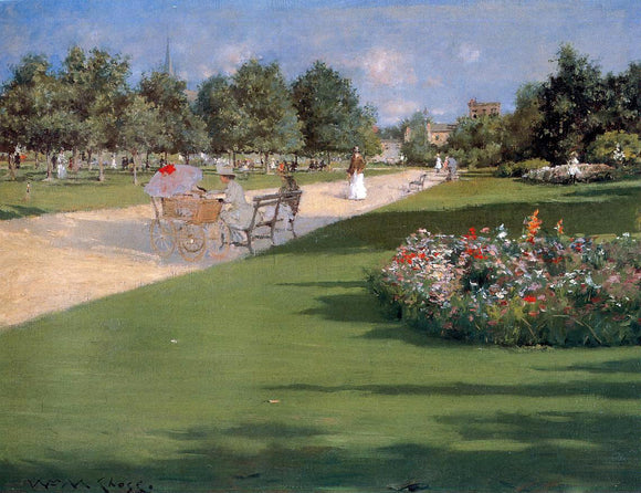  William Merritt Chase Tompkins Park, Brooklyn - Art Print