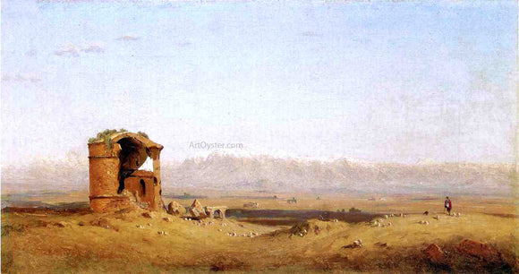  Sanford Robinson Gifford Torre dei Schiavi - Roman Campagna - Art Print