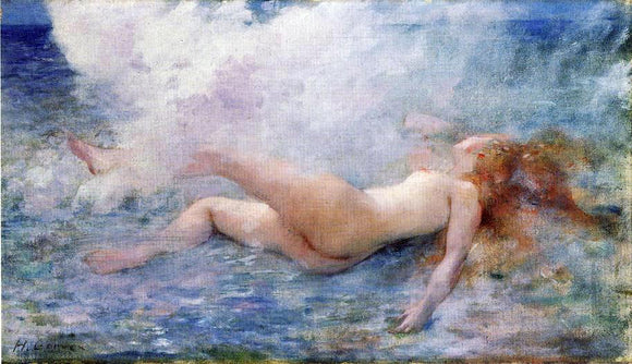  Henri Gervex Tossed by a Wave - Art Print