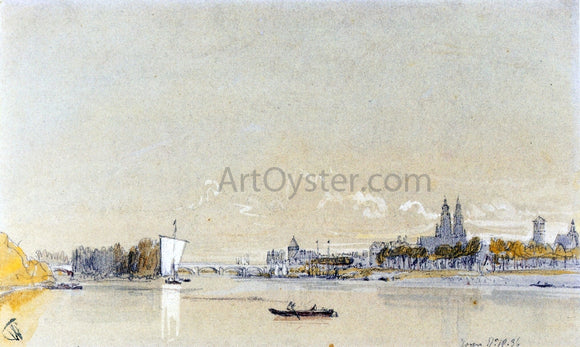  William Callow RWS Tours on the Loire - Art Print