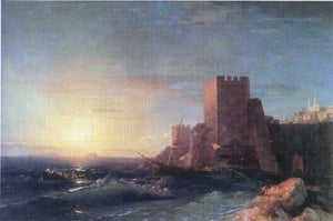  Ivan Constantinovich Aivazovsky Towers on the Rock Near Bosporus - Art Print