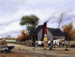  William Aiken Walker T-plan Cabin with Porch - Art Print