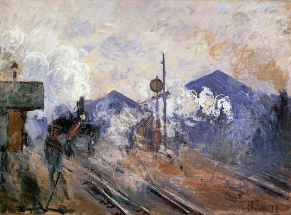  Claude Oscar Monet Track Coming out of Saint-Lazare Station - Art Print