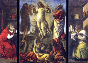  Sandro Botticelli Transfiguration, St Jerome, St Augustine - Art Print