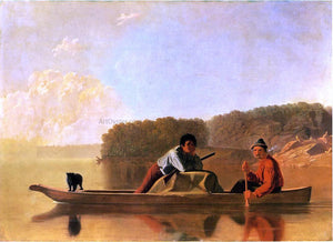  George Caleb Bingham Trappers' Return - Art Print