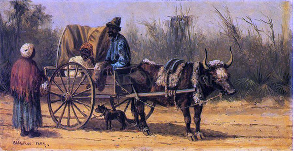 William Aiken Walker Traveling by Ox Cart - Art Print
