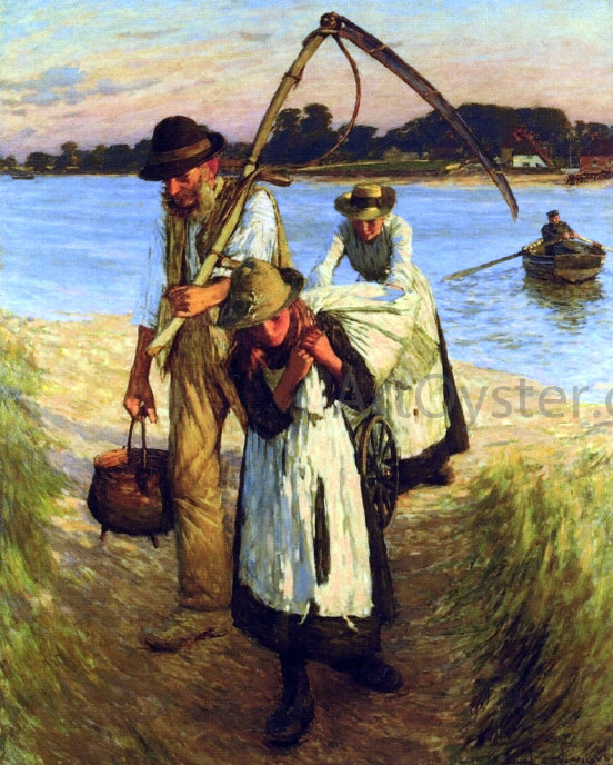  Henry Herbert La Thangue Traveling Harvesters - Art Print