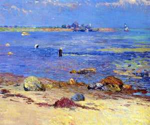  William James Glackens Treading Calms, Wickford - Art Print