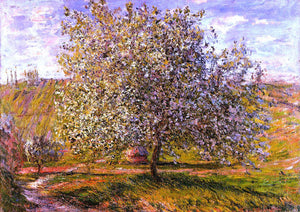  Claude Oscar Monet Tree in Flower near Vetheuil - Art Print