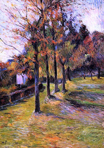  Paul Gauguin Tree Lined Road, Rouen - Art Print