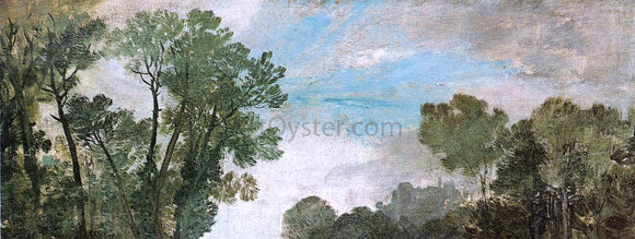  Joseph William Turner Tree Tops and Sky, Guildford Castle, Evening - Art Print