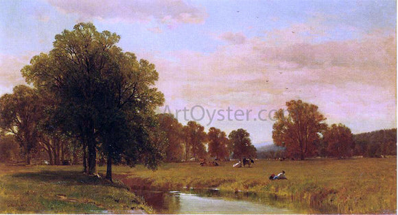  George Henry Smillie Trees and Meadows of Berkshire - Art Print
