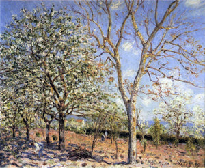  Alfred Sisley Trees in Bloom - Art Print