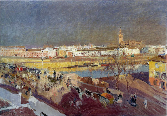  Joaquin Sorolla Y Bastida Triana Bridge, Seville - Art Print