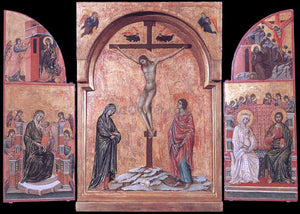  Duccio Di Buoninsegna Triptych - Art Print