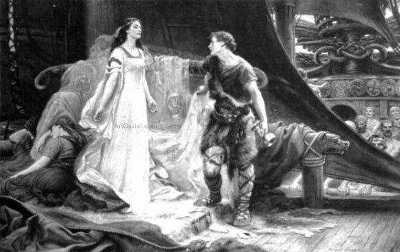  Herbert James Draper Tristan and Isolde - Art Print