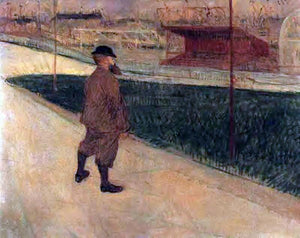  Henri De Toulouse-Lautrec Tristan Bernard at the Buffalo Station - Art Print