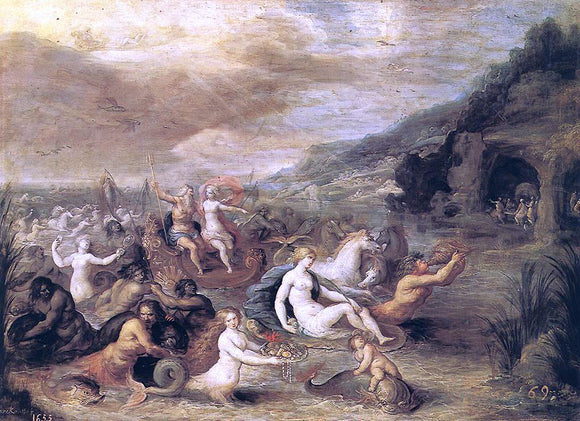  II Frans Francken Triumph of Amphitrite - Art Print