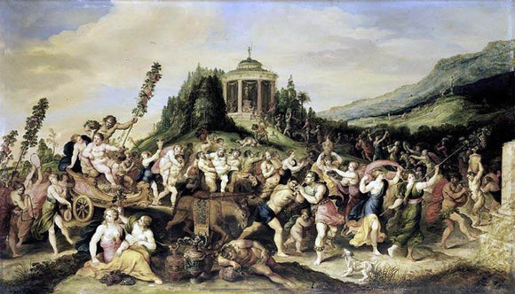  II Frans Francken Triumph of Bacchus - Art Print