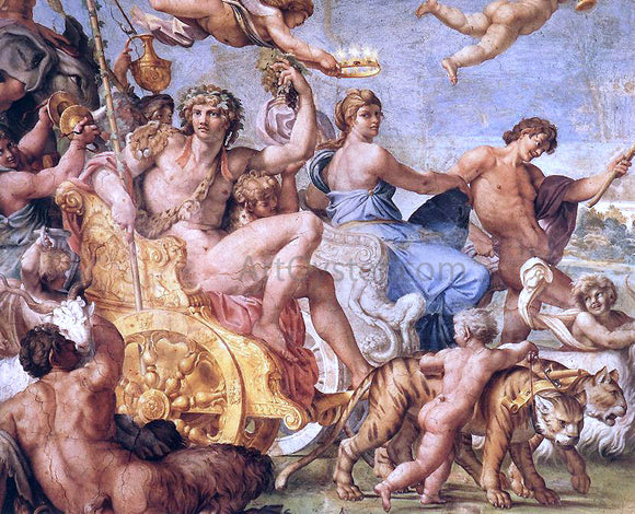  Annibale Carracci Triumph of Bacchus and Ariadne (detail: 1) - Art Print