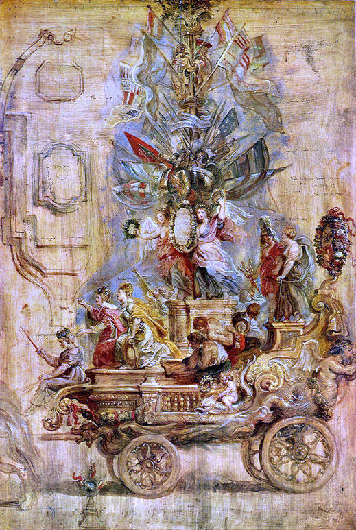  Peter Paul Rubens Triumphal Car of Kallo - Art Print