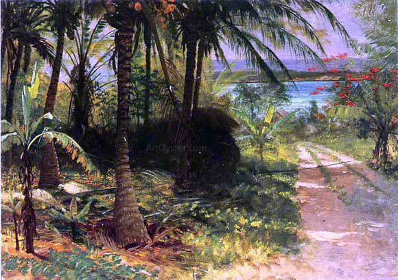  Albert Bierstadt A Tropical Landscape - Art Print