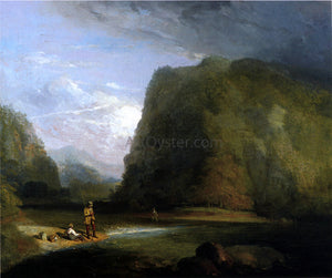  Henry Inman Trout Fishing in Sullivan County - Art Print