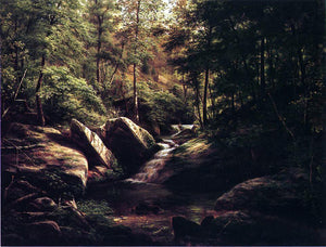  George Hetzel Trout Stream in the Alleghenies - Art Print