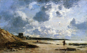  Eugene-Louis Boudin Trouville, Black Rocks - Art Print