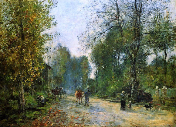  Eugene-Louis Boudin Trouville, Le Chemin de la Corderie - Art Print