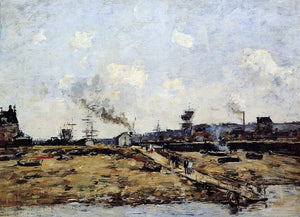  Eugene-Louis Boudin Trouville, the Ferry to Deauville - Art Print