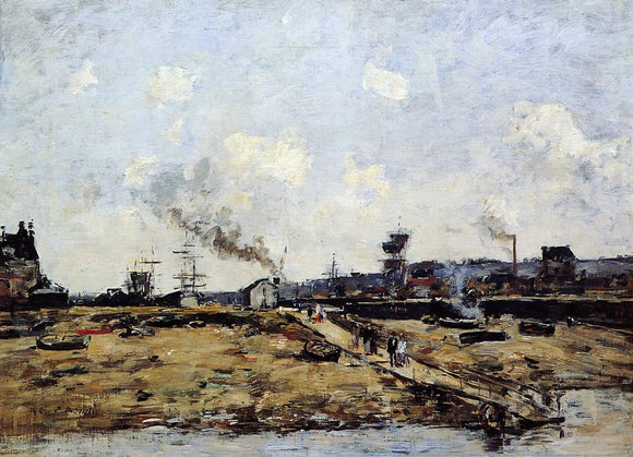  Eugene-Louis Boudin Trouville, the Ferry to Deauville - Art Print