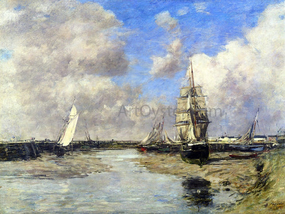  Eugene-Louis Boudin Trouville, the Jetties, Low Tide - Art Print