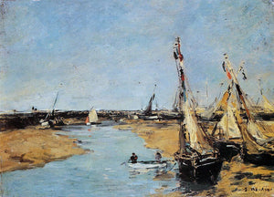  Eugene-Louis Boudin Trouville, the Jettys at Low Tide - Art Print