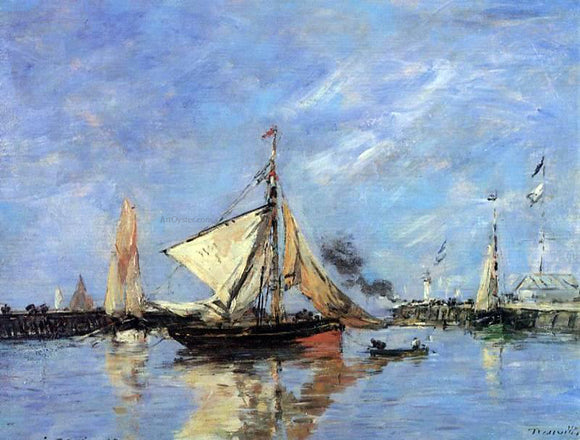  Eugene-Louis Boudin Trouville, the Jettys, High Tide - Art Print