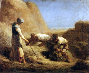  Jean-Francois Millet Trussing Hay - Art Print