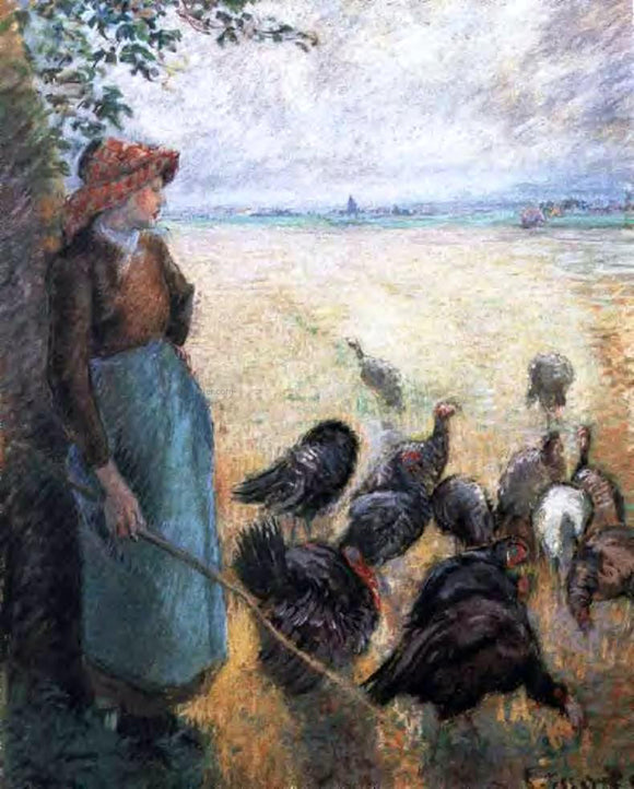  Camille Pissarro Turkey Girl - Art Print