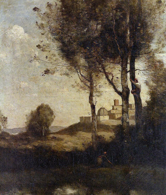  Jean-Baptiste-Camille Corot Tuscan Beaters - Art Print