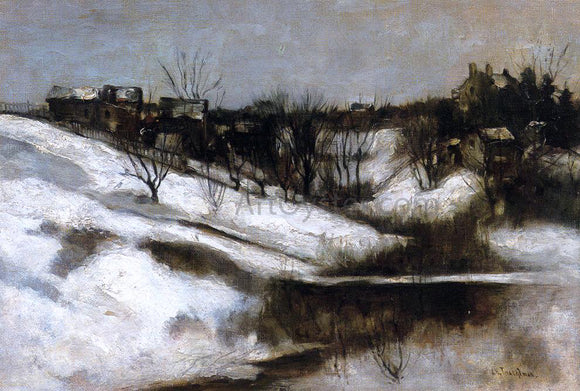  John Twachtman Twachtman's Home, Avondale, Ohio - Art Print