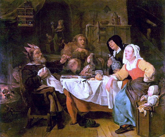  Gabriel Metsu Twelfth Night - Art Print