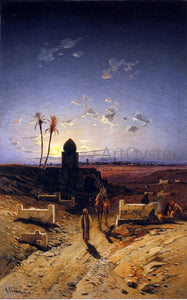  Hermann Solomon Corrodi Twilight in the Desert - Art Print