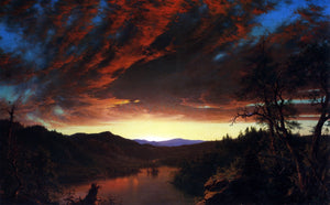  Frederic Edwin Church Twilight in the Wilderness - Art Print