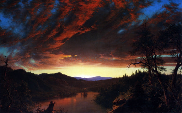  Frederic Edwin Church Twilight in the Wilderness - Art Print