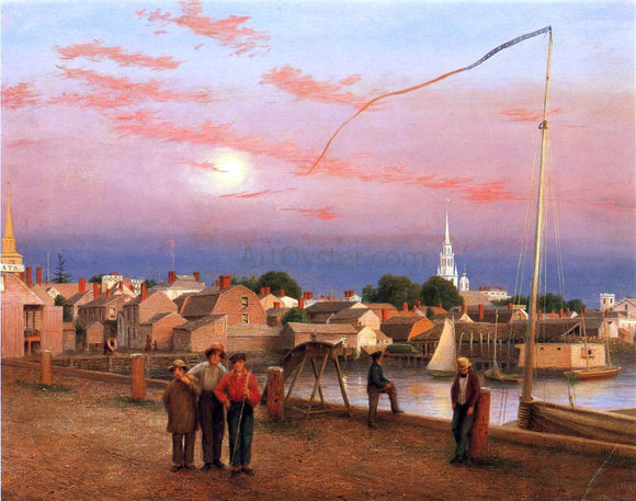 George Harvey Twilight, Newport Harbor - Art Print