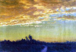  Albert Bierstadt Twilight over the Path - Art Print