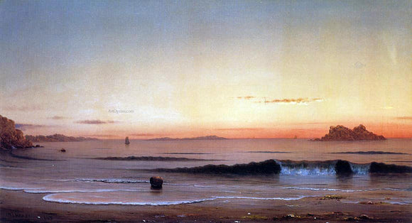  Martin Johnson Heade Twilight, Singing Beach - Art Print