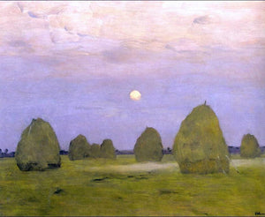  Isaac Ilich Levitan Twilight, Stacks - Art Print