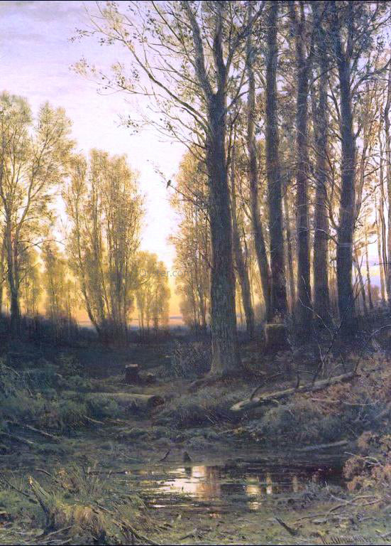  Ivan Ivanovich Shishkin Twilight, Sunset - Art Print