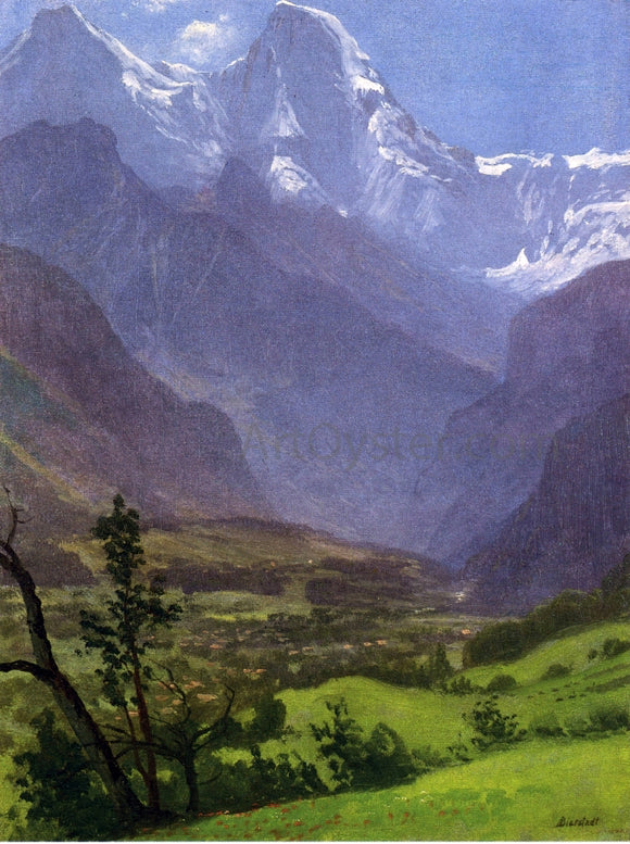  Albert Bierstadt Twin Peaks, Rockies - Art Print